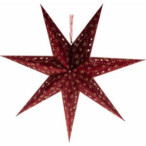 Retlux papírová hvězda červená RXL 338, 10LED, teplá bílá - 50003933