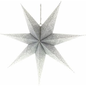 Retlux papírová hvězda stříbrnobílá RXL 341, 10LED, teplá bílá - 50003936