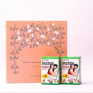 Fujifilm Instax album, růžová + 2x instax mini film - 70100153091