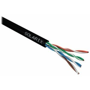 Solarix instalační kabel CAT5E UTP PE Fca 100m/box - SXKD-5E-UTP-PE