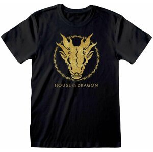 Tričko House of the Dragon - Gold Ink Skull (M) - HOD04409TSBMM