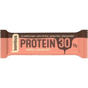 Bombus Protein 30%, tyčinka, slaný karamel/čokoláda/křupínky, 50g - 08594068262972