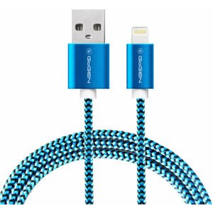 GoGEN kabel USB-A - Lightning, opletený, 1m, modrá - GOGLIGHTN100MM26