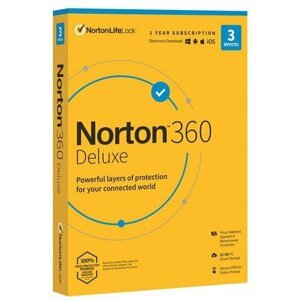 Norton 360 DELUXE 25GB + VPN 1 uživatel pro 3 zařízení na 2 roky - 21435446
