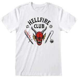 Tričko Stranger Things - Hellfire Club, bílé (XXL) - STR04725TSW2X