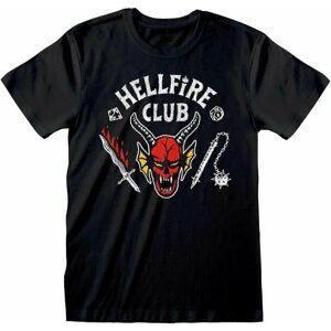Tričko Stranger Things - Hellfire Club Logo (XXL) - STR04724TSB2X