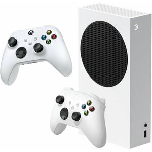Xbox Series S, 512GB, bílá + druhý ovladač - RRS-00010+QAS-00002