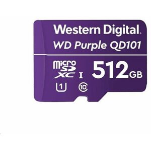 WD Micro SDXC Purple Class 10 - 512GB, fialová - WDD512G1P0C