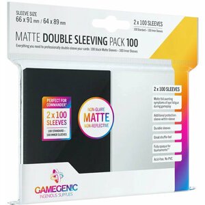 Ochranné obaly na karty Gamegenic - Matte Double Sleeving Pack (2x 100 ks) - 04251715409954