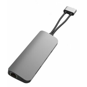 HyperDrive VIPER 10 ve 2 USB-C Hub, stříbrná - HY-HD392-SILVER