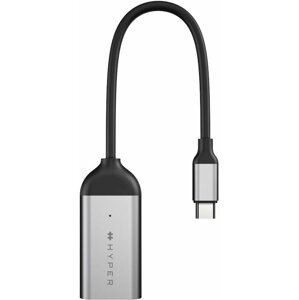 HyperDrive adaptér USB-C na 8K 60Hz / 4K 144Hz HDMI, stříbrná - HY-HDH8K-GL