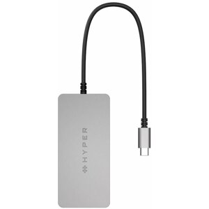 HyperDrive 5v1 USB-C Hub (WWCB), stříbrná - HY-HDMB2