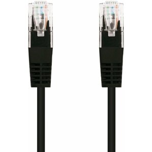 C-TECH kabel UTP, Cat5e, 0.25m, černá - CB-PP5-025BK