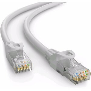 C-TECH kabel UTP, Cat6e, 0.5m, šedá - CB-PP6-05