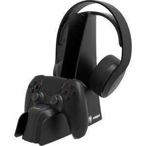 Snakebyte Dual Charge 5 & Headset Stand, PS5, černá - SB918230