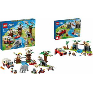 Extra výhodný balíček LEGO® City 60307 Záchranářský kemp a 60301 Záchranářský teréňák - 60307/60301
