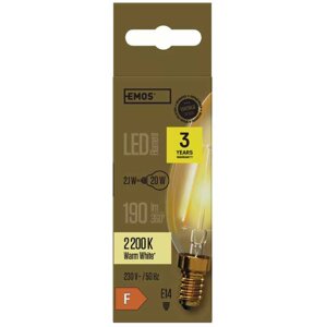 Emos LED žárovka Vintage Candle, 2.1W, E14, teplá bílá+ - 1525711200