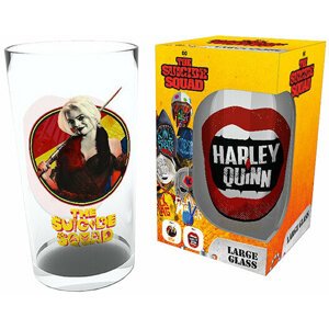 Sklenice DC Comics - Harley Quinn, 400 ml - GLB0190