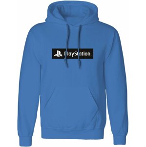 Mikina PlayStation - Box Logo, modrá (L) - PSX02286HSCLL