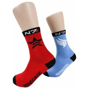 Ponožky Mass Effect - Paragon & Renegade, 2 páry, univerzální vel. - 00840316400947