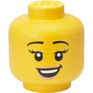 Úložný box LEGO Hlava - šťastná dívka (L) - 40320803