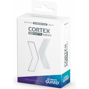 Ochranné obaly na karty Ultimate Guard - Cortex Sleeves Standard Size Matte, bílá, 100 ks (66x91) - 04056133018586