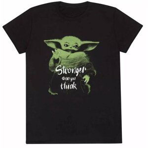 Tričko Star Wars: The Mandalorian - Grogu Stronger (XL) - 05056599783126
