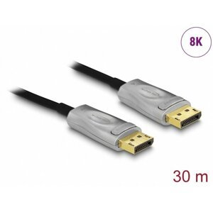 DeLock kabel aktivní optický DisplayPort - DisplayPort, M/M, 8K@60Hz, 30m, černá - 85889