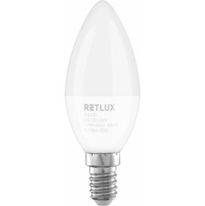 Retlux žárovka RLL 430, LED C37, E14, 8W, studená bílá - 50005555