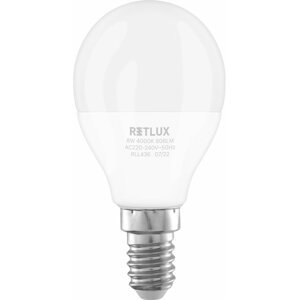 Retlux žárovka RLL 436, LED G45, E14, 8W, studená bílá - 50005550