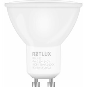 Retlux žárovka RLL 447, LED, GU10, 6W, stmívatelná (3 stupně), teplá bílá - 50005760