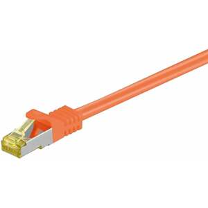 MicroConnect patch kabel S/FTP, RJ45, Cat7, 0.5m, oranžová - SFTP7005O