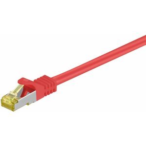 MicroConnect patch kabel S/FTP, RJ45, Cat7, 1m, červená - SFTP701R