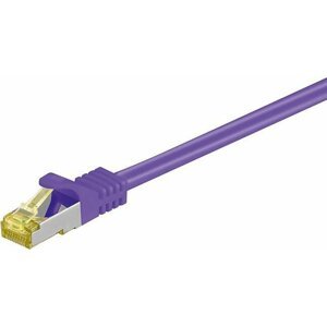 MicroConnect patch kabel S/FTP, RJ45, Cat7, 2m, fialová - SFTP702P