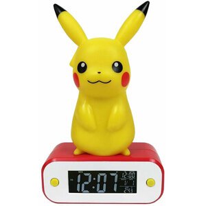 Budík Pokémon - Pikachu, digitální, svítící, stolní - 03760158113591