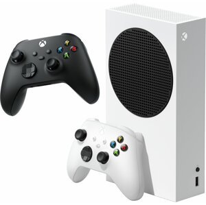 Xbox Series S, 512GB, bílá + druhý ovladač (černý) - RRS-00010+QAT-00002