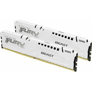Kingston Fury Beast White 64GB (2x32GB) DDR5 5200 CL36, AMD EXPO - KF552C36BWEK2-64