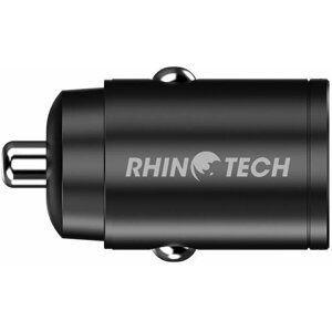 RhinoTech autonabíječka MINI, USB-C, USB-A, PD, 30W, černá - RTACC324