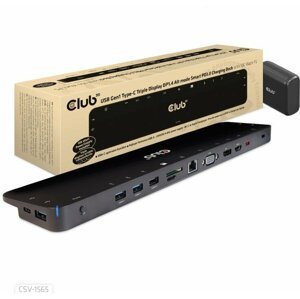 Club3D dokovací stanice USB-C Triple Display, HDMI, DP, VGA, SD, RJ45, PD 100W - CSV-1565