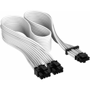 Corsair Premium Individually Sleeved 12+4pin PCIe Gen 5 12VHPWR 600W cable, Type 4, WHITE - CP-8920332