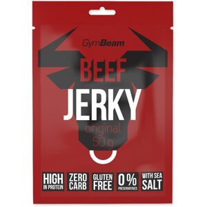 GymBeam - Beef Jerky Original, hovězí, 50g - 35542-1-50g