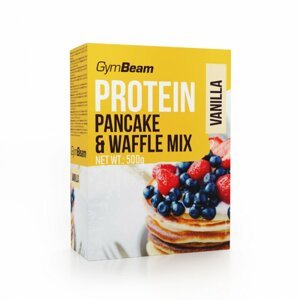 GymBeam Pancake & Waffle Mix, vanilka, 500g - 6086-2-500g-vanilla