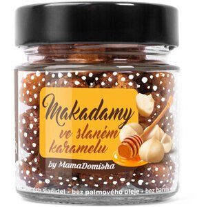 GRIZLY Makadamy ve slaném karamelu s medem, ořechy, 125g - GmoskMD
