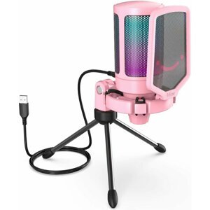 Fifine AmpliGame A6V, USB, růžový - A6V-pink