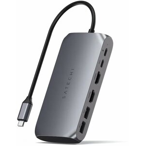 Satechi Aluminium USB-C Multimedia Adapter M1, 4K HDMI, USB-C PD 85W, USB-C data, 2x USB-A - ST-UCM1HM