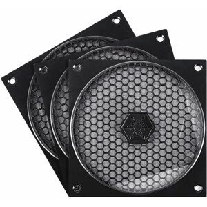 SilverStone FF121B, 120x120, Grille and Filter Kit 3-pack - SST-FF121B - Bundle