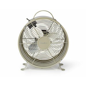NEDIS stolní ventilátor, 25cm, 20W, 2 rychlosti, šedá - FNCL10GY20