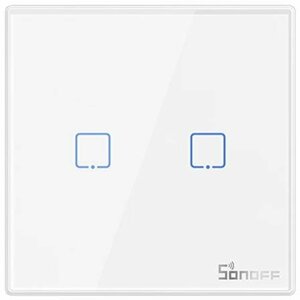 Sonoff T2EU2C-RF wireless 433MHz smart wall switch (2-channel) - M0802030010