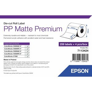 Epson ColorWorks štítky pro tiskárny, PP Matte Label Premium, 105x210mm, 259ks - 7113424