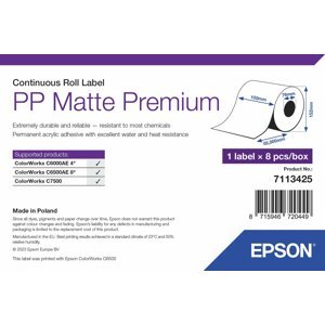 Epson ColorWorks štítky pro tiskárny, PP Matte Label Premium, 102x55mm - 7113425